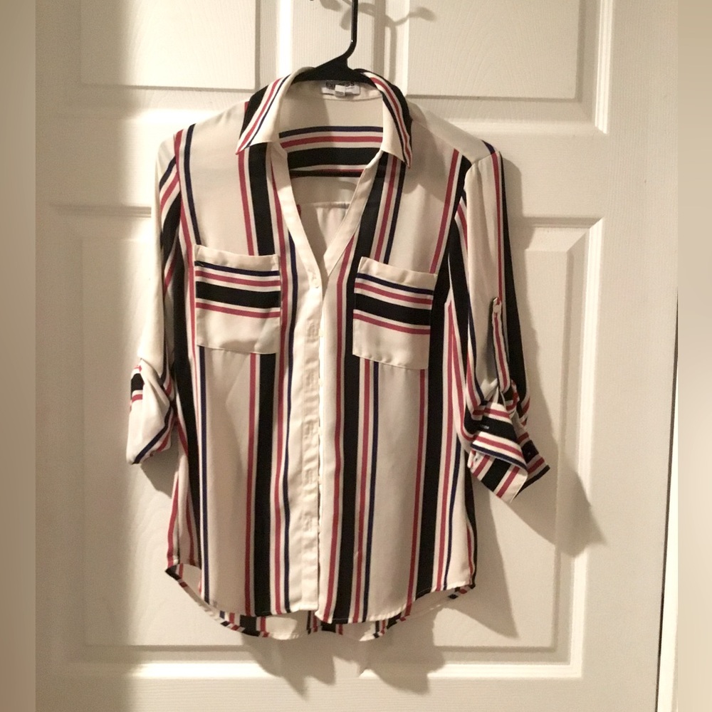 Express Striped Portofino Dress Shirt